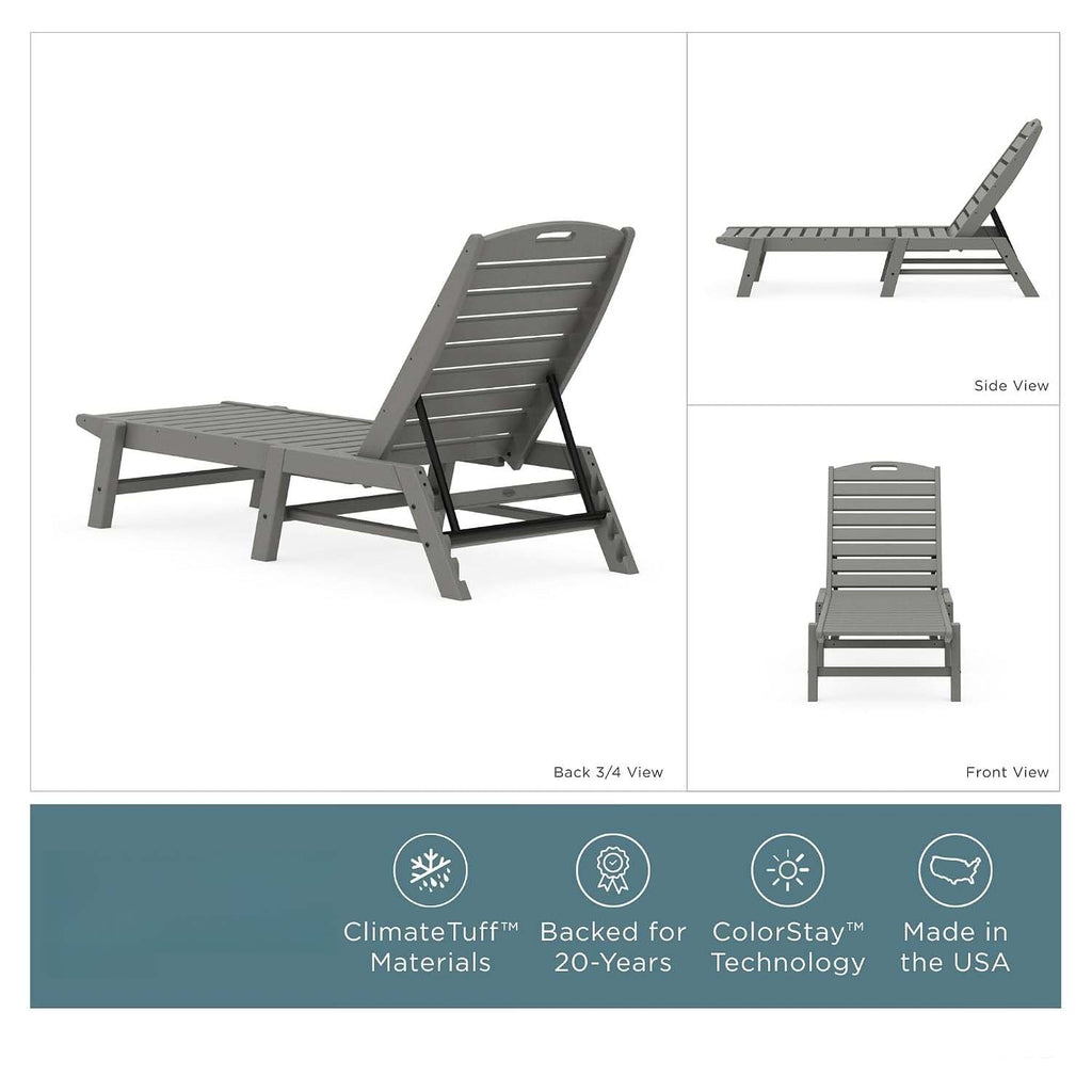 Slate Grey Patio Chaise