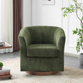 Olive Velvet Swivel Chair